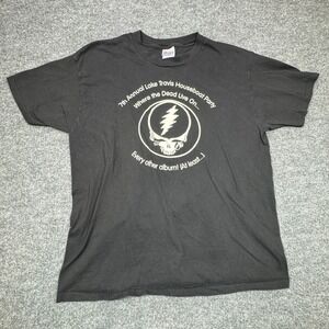 Grateful Dead Hanes Beefy T Shirt Mens XL Black Lake Travis Houseboat Party